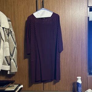 Skies Are Blue maroon Dress